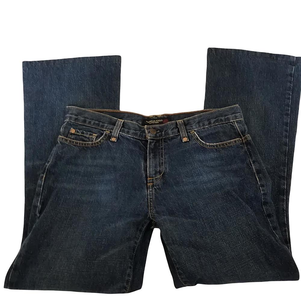 mid rise American Eagle Outfitters Cotton blue jeans Size 10